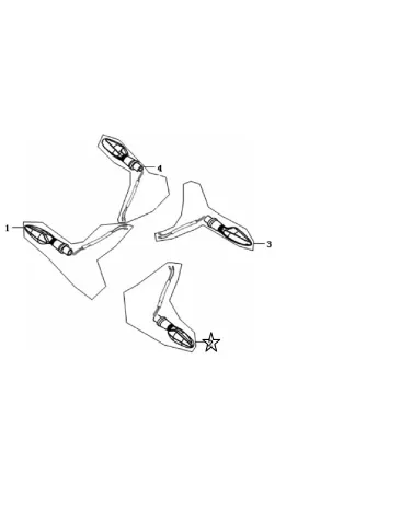 Clignotant LED avant gauche JJ49Q-10 N°2