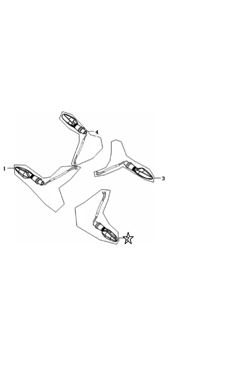 Clignotant LED avant gauche JJ49Q-10 N°2