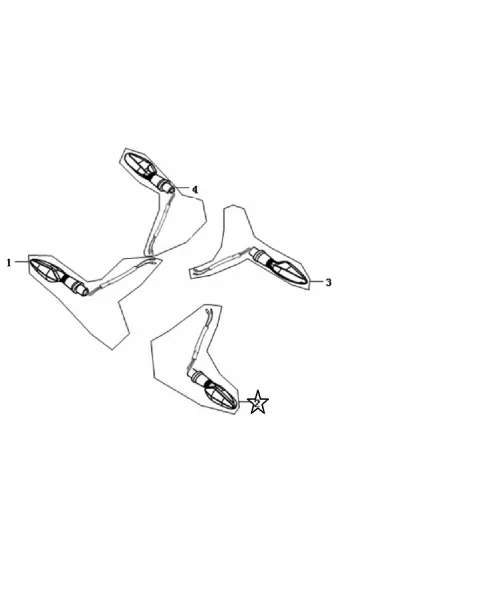 Clignotant LED avant gauche JJ49Q-10 N°2